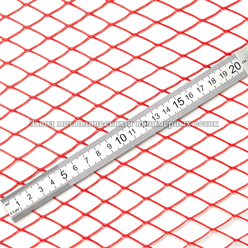 Сетка полимерная 15х15 (1,0х30)м (универ) красная